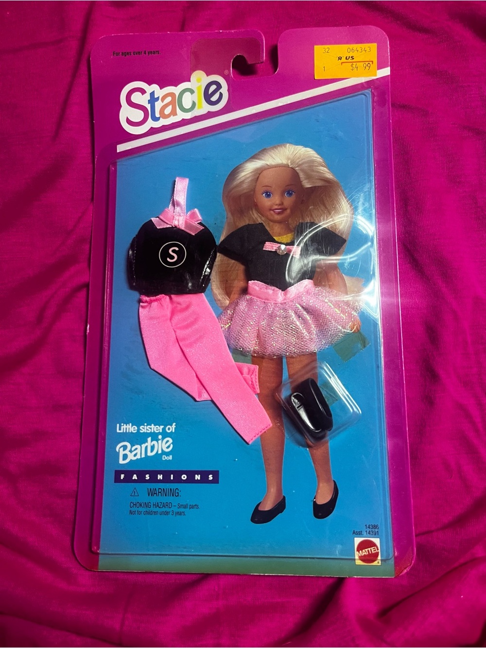 NRFB 1995 Mattel Barbie Stacie Ballet Outfit 14386 Mattel